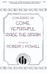 Concertato on Come Ye Faithful Raise the Strain SATB choral sheet music cover